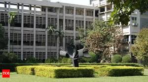 IIT Bombay campus front with security personnel after fake student incident